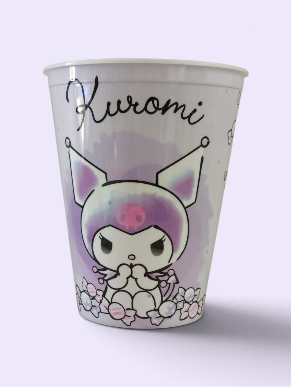 Purple Kuromi Plastic Popcorn Bucket